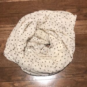 New York and Company polka dot infinity scarf.